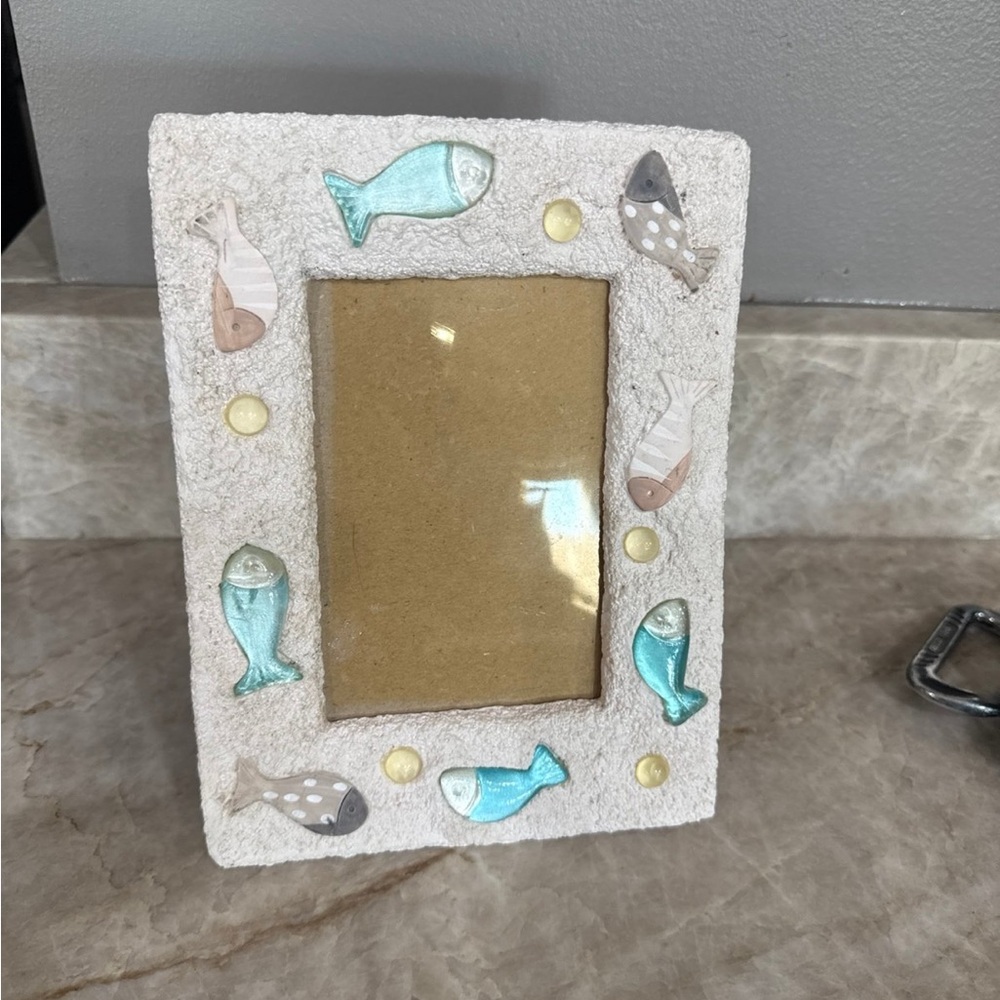 Coastal Fish-Themed Picture Frame